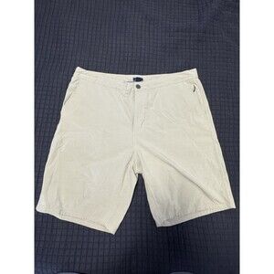 Johnnie O Men's Performance Chino Shorts Beige, Size 36